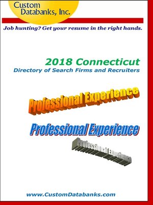 cover image of 2018 Connecticut Directory of Search Firms and Recruiters